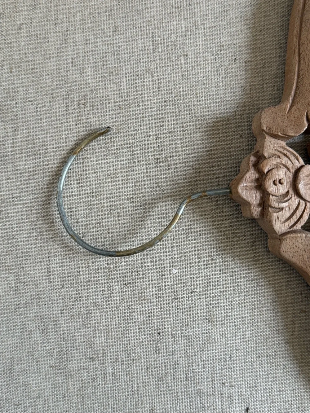 Anthropologie Hand Carved Wooden Decorative Hanger | Made in Indonesia